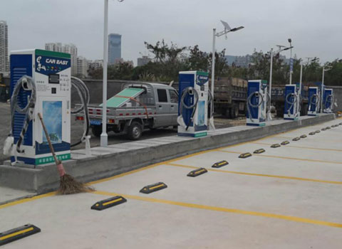 廈門(mén)高林萬(wàn)達(dá)充電站案例-120KW雙槍直流充電樁-60KW單槍直流充電樁(圖1)